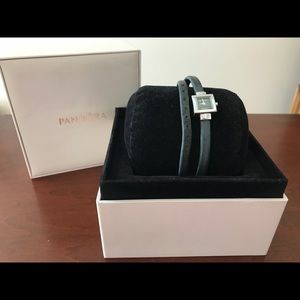 Pandora wrap watch with gray band